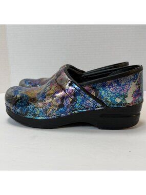 Dansko Metallic Clogs Patent Women's Size 38 EU Nursing Professional